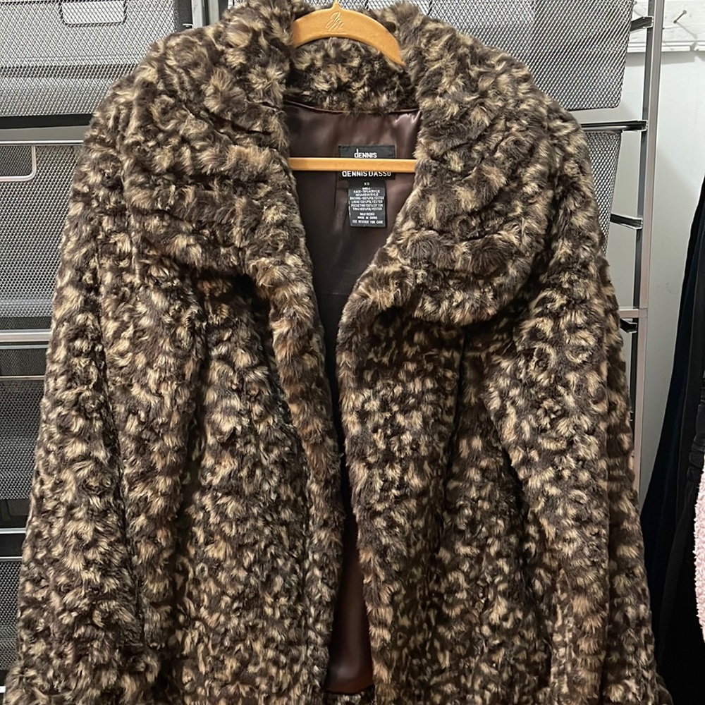 Faux fur coat